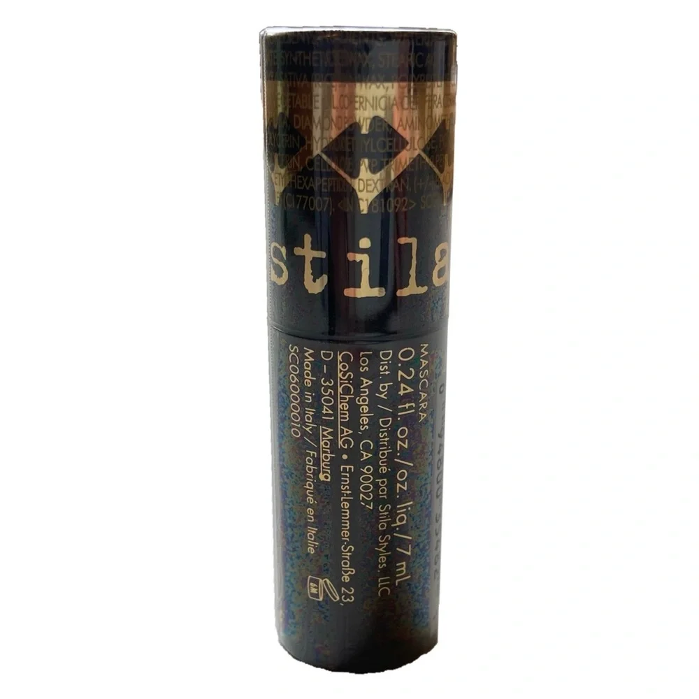 NEW Stila Mini Magnum XXX Mascara Black Travel Size 0.24 oz 7 Makeup Mega Volume